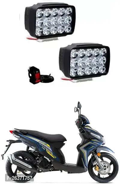 Etradezone Bike 15 Led Light (Pack-2, With Switch) For Honda Blade 125