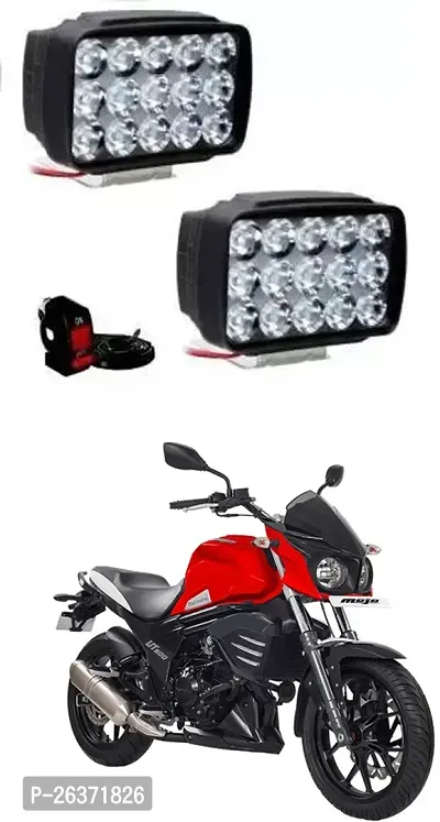 Etradezone Bike 15 Led Light (Pack-2, With Switch) For Mahindra Mojo UT 300-thumb0