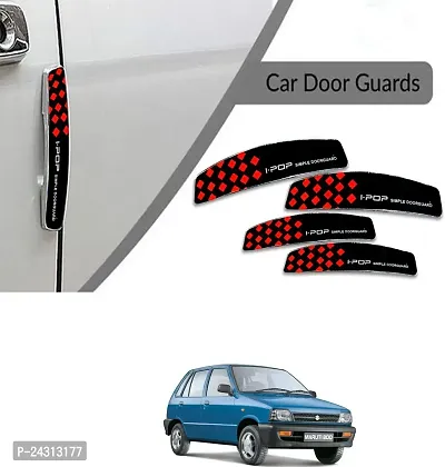 Etradezone Plastic Car Door Guard (Black, Red, Pack of 4, Maruti, NA)-thumb0