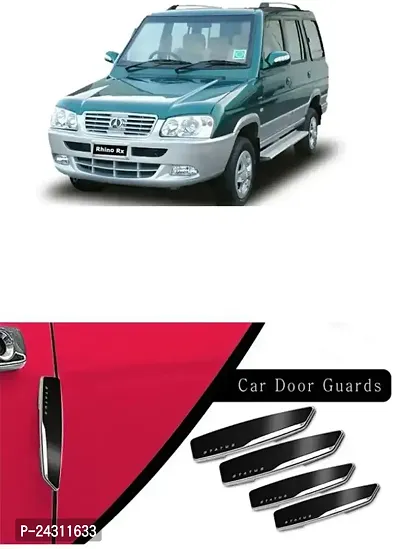 Etradezone Plastic Car Door Guard (Black, Pack of 4, Universal For Car, Universal For Car)