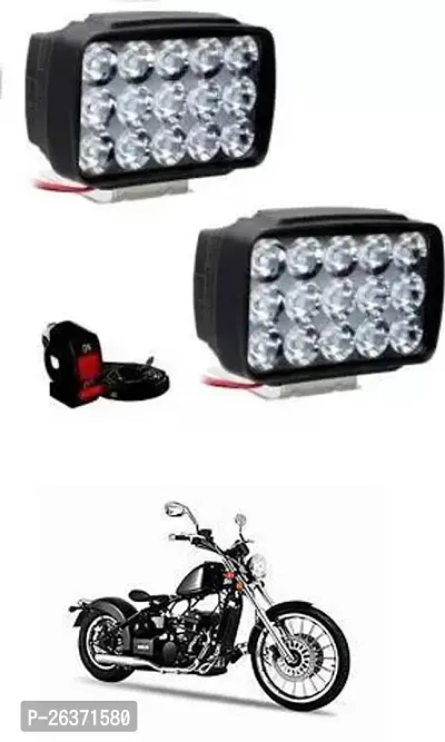 Etradezone Bike 15 Led Light (Pack-2, With Switch) For FAB Regal Raptor Bobber 350