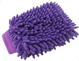 Welltech Microfiber Vehicle Washing Washing Mitt Hand Glove (Pack Of 2, 800 GSM)-thumb1