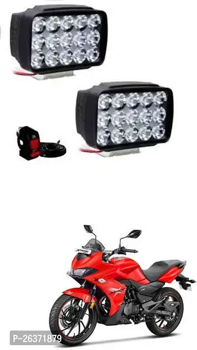 Etradezone Bike 15 Led Light (Pack-2, With Switch) For Hero Xtreme 200S-thumb0