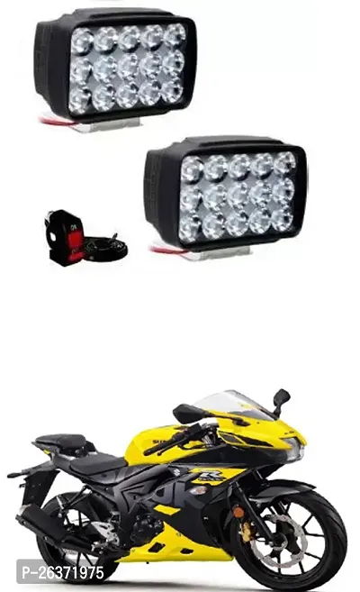 Etradezone Bike 15 Led Light (Pack-2, With Switch) For Suzuki GSX R150