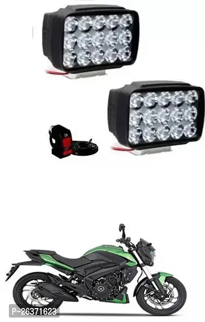 Etradezone Bike 15 Led Light (Pack-2, With Switch) For Bajaj Dominar