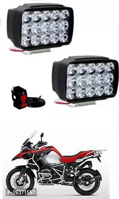 Etradezone Bike 15 Led Light (Pack-2, With Switch) For BMW 1200 GS