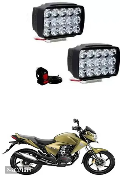 Etradezone Bike 15 Led Light (Pack-2, With Switch) For Honda Dazzler-thumb0