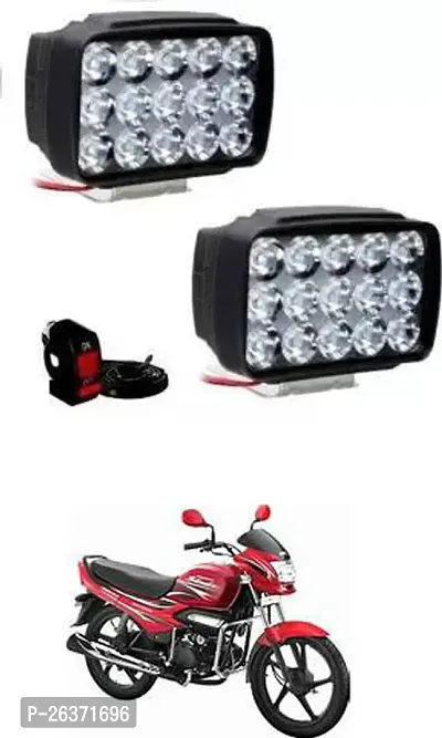 Etradezone Bike 15 Led Light (Pack-2, With Switch) For Hero Super Splendor-thumb0