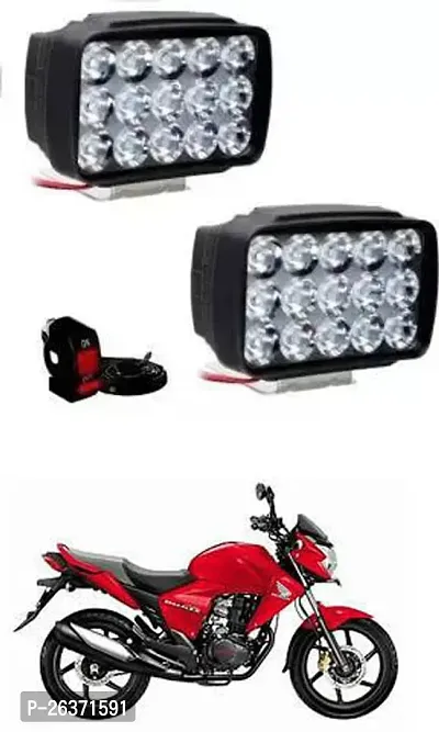 Etradezone Bike 15 Led Light (Pack-2, With Switch) For Honda CB-thumb0