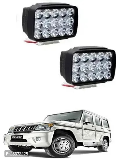 Etradezone Car 15 Led Light (Pack Of 2,With Switch) For Mahindra Bolero