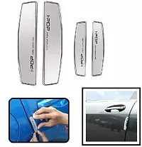 Etradezone Plastic, Silicone Car Door Guard (Silver, Pack of 4, Mercedes Benz, E220)-thumb1