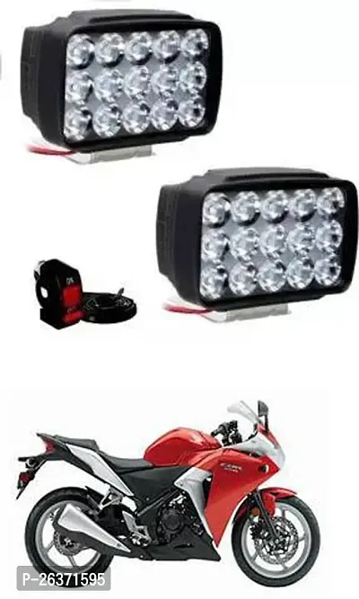 Etradezone Bike 15 Led Light (Pack-2, With Switch) For Honda CBR 250R