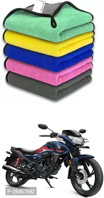 Etradezone Bike Microfiber Cloth (Pack Of 1) Multicolor For Honda SP 125-thumb0