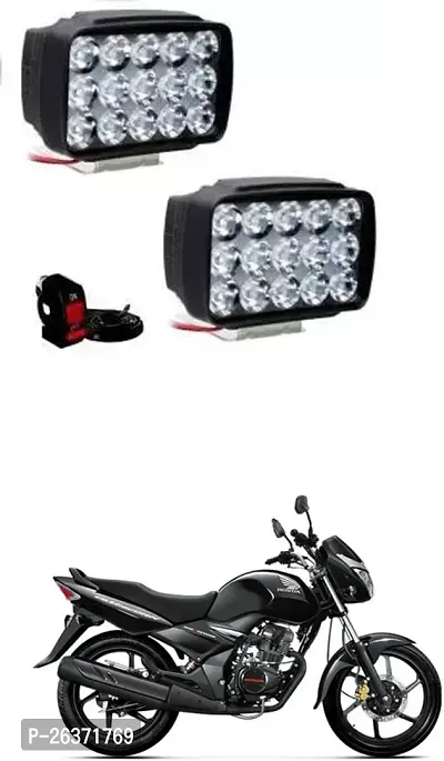 Etradezone Bike 15 Led Light (Pack-2, With Switch) For Honda CB Unicorn 150-thumb0