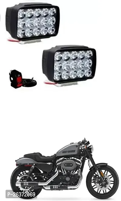 Etradezone Bike 15 Led Light (Pack-2, With Switch) For Indian Roadster