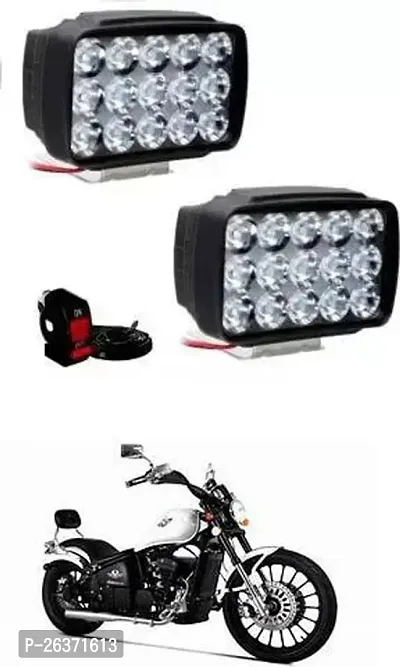 Etradezone Bike 15 Led Light (Pack-2, With Switch) For FAB Regal Raptor Daytona 350-thumb0