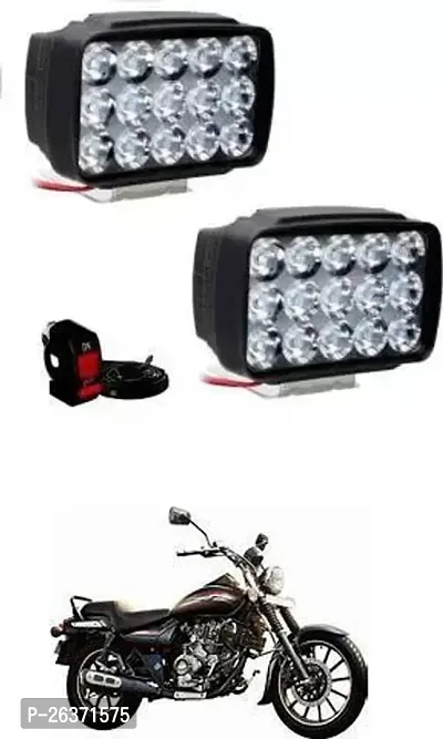 Etradezone Bike 15 Led Light (Pack-2, With Switch) For Bajaj Avenger 220 Street-thumb0