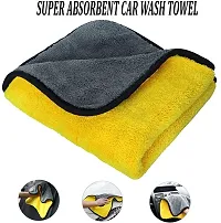 Yashoda Lining Store Microfiber Vehicle Washing Cloth (Pack Of 2, 600 GSM)-thumb2