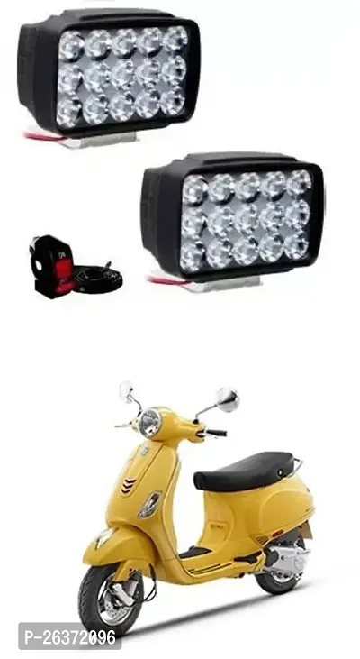 Etradezone Bike 15 Led Light (Pack-2, With Switch) For Vespa ZX 125-thumb0