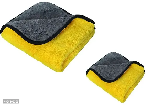 Yashoda Lining Store Microfiber Vehicle Washing Cloth (Pack Of 2, 600 GSM)