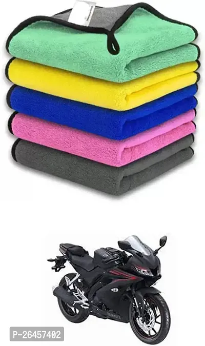 Etradezone Bike Microfiber Cloth (Pack Of 1) Multicolor For Yamaha R15 V3