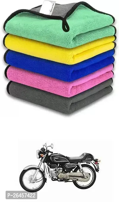 Etradezone Bike Microfiber Cloth (Pack Of 1) Multicolor For Hero Splendor Pro Classic