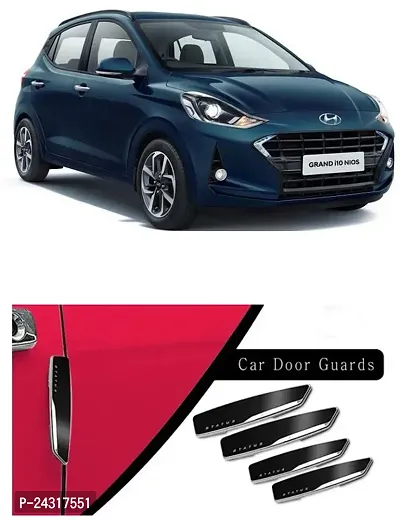 Etradezone Plastic Car Door Guard (Black, Pack of 4, Hyundai, Universal For Car)-thumb0