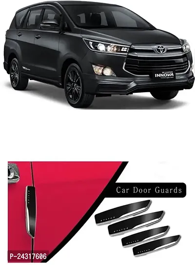 Etradezone Plastic Car Door Guard (Black, Pack of 4, Toyota, Innova)