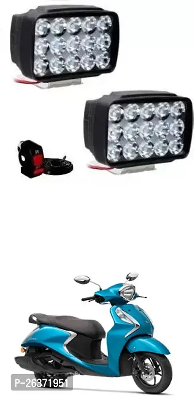 Etradezone Bike 15 Led Light (Pack-2, With Switch) For Yamaha Fascino 125 FI-thumb0