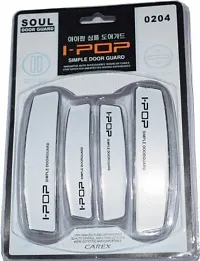 I-POP Plastic Car Door Guard (White, Pack of 4, Universal For Car, Logan)-thumb1