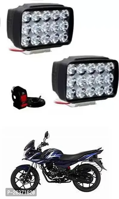 Etradezone Bike 15 Led Light (Pack-2, With Switch) For Bajaj Discover 150 f-thumb0