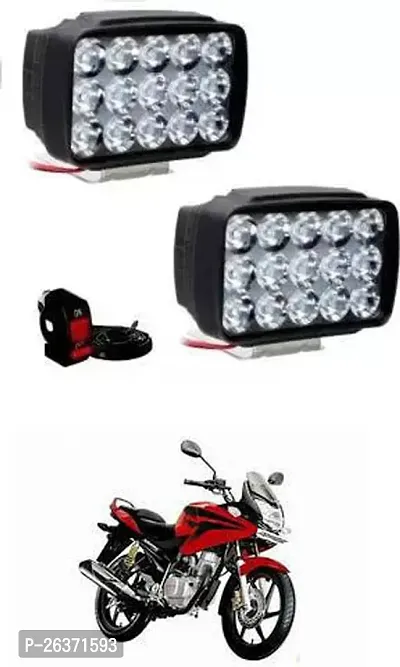 Etradezone Bike 15 Led Light (Pack-2, With Switch) For Honda CBF