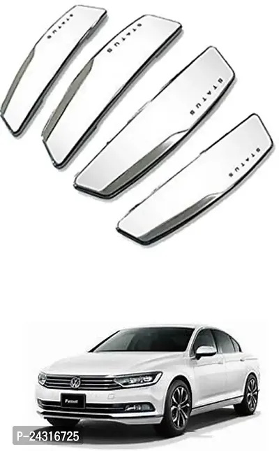 Etradezone Plastic Car Door Guard (White, Pack of 4, Volkswagen, Passat)