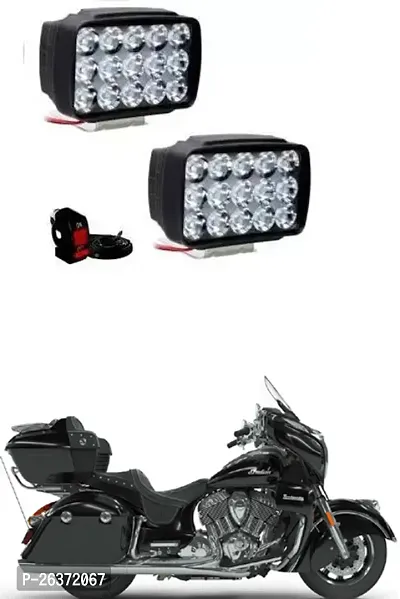 Etradezone Bike 15 Led Light (Pack-2, With Switch) For Indian Roadmaster