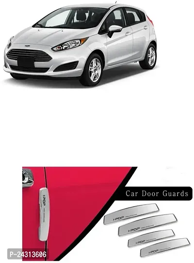 Etradezone Plastic Car Door Guard (Silver, Pack of 4, Ford, Fiesta)
