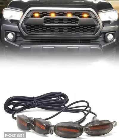 Etradezone Car 4 X4 Grill LED Police Flasher Light for Tigor Facelift Car Fancy Lights (Multicolor)-thumb3