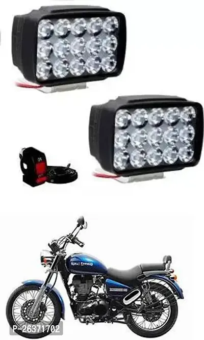 Etradezone Bike 15 Led Light (Pack-2, With Switch) For Royal Enfield Thunderbird 350