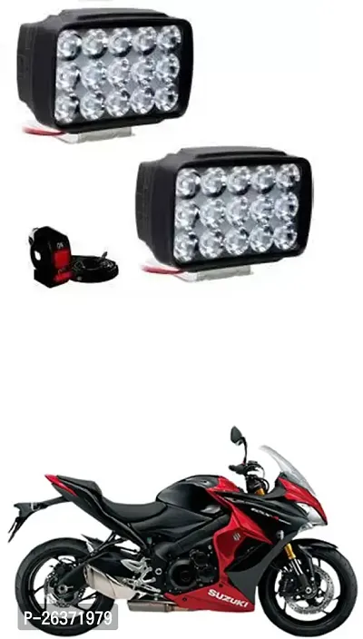 Etradezone Bike 15 Led Light (Pack-2, With Switch) For Suzuki GSX S1000F