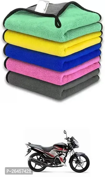 Etradezone Bike Microfiber Cloth (Pack Of 1) Multicolor For Yamaha SS 125