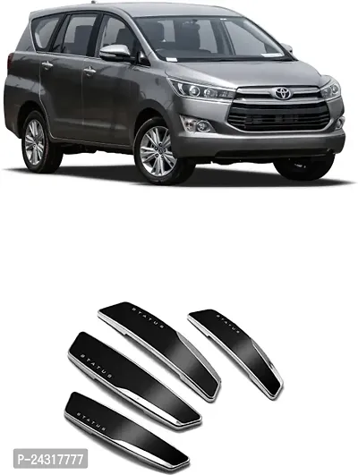 Etradezone Plastic Car Door Guard (Black, Pack of Pack Of 4 For Toyota Innova Crysta, Toyota, Universal For Car)