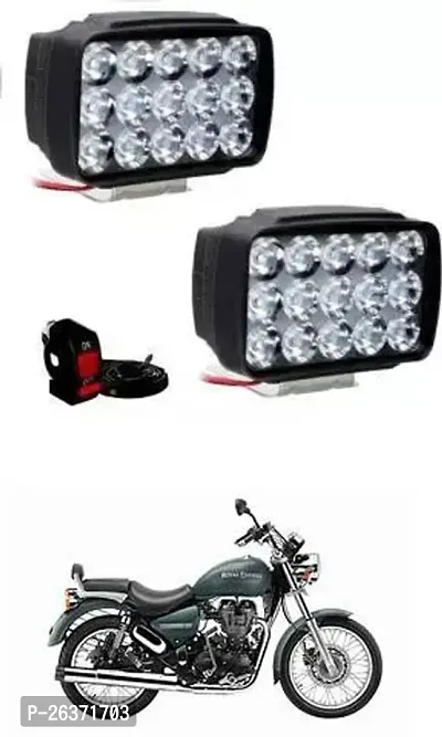 Etradezone Bike 15 Led Light (Pack-2, With Switch) For Royal Enfield Thunderbird 500