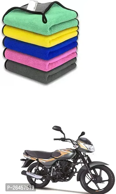 Etradezone Bike Microfiber Cloth (Pack Of 1) Multicolor For Bajaj CT110-thumb0