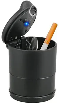 Etradezone Black Plastic Ashtray (Pack of 1)-thumb2