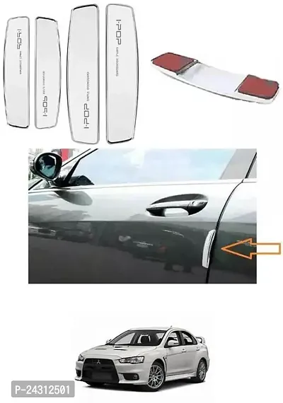 Etradezone Plastic, Silicone Car Door Guard (White, Pack of 4, Mitsubishi, Universal For Car)