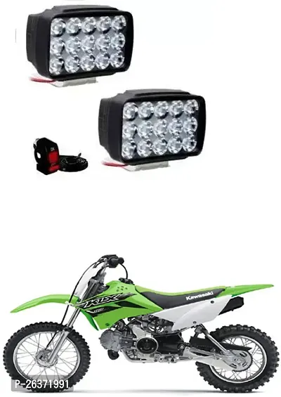 Etradezone Bike 15 Led Light (Pack-2, With Switch) For Kawasaki KLX 110-thumb0