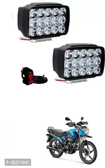 Etradezone Bike 15 Led Light (Pack-2, With Switch) For Hero Passion Pro TR