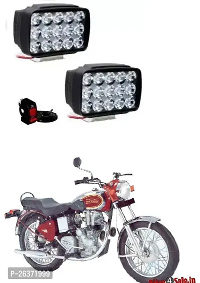 Etradezone Bike 15 Led Light (Pack-2, With Switch) For Royal Enfield Machismo 350