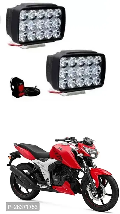 Etradezone Bike 15 Led Light (Pack-2, With Switch) For TVS Apache RTR 160 4V-thumb0