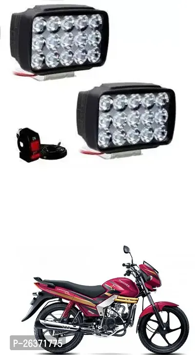 Etradezone Bike 15 Led Light (Pack-2, With Switch) For Mahindra Centuro Rockstar