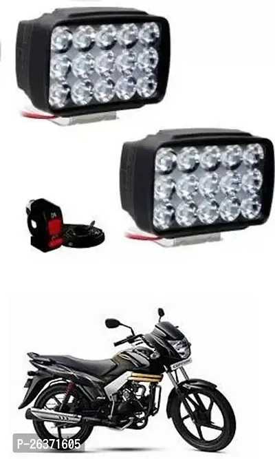 Etradezone Bike 15 Led Light (Pack-2, With Switch) For Mahindra Centuro-thumb0